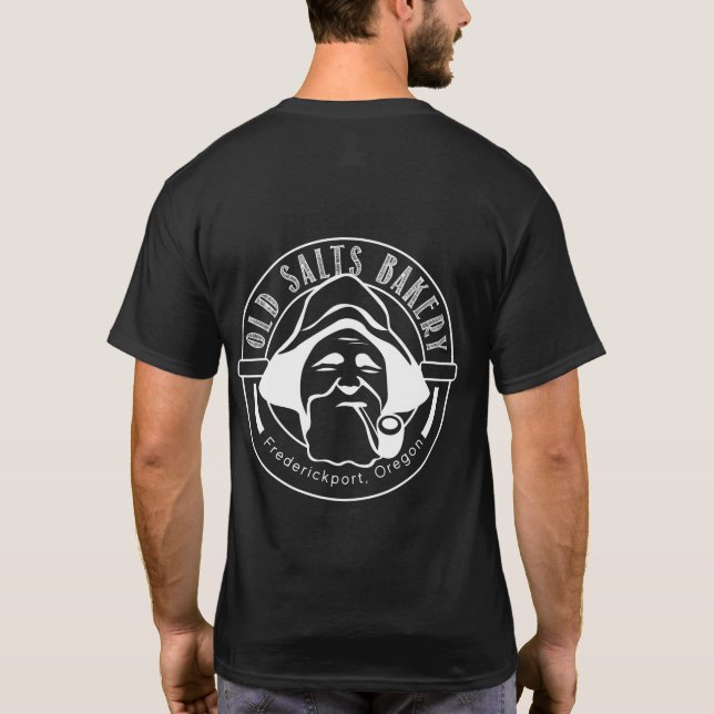 Camiseta para hombres negros (Reverso)