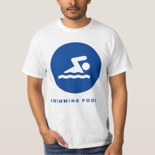 Camiseta para hombres piscina