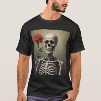 Camiseta para hombres - Retrato de esqueleto con R