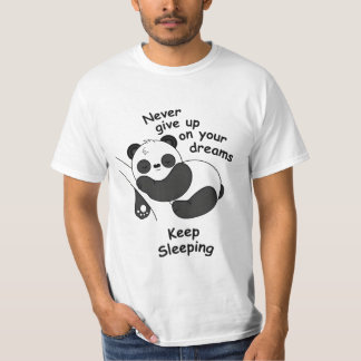 Camiseta para hombres sigue durmiendo