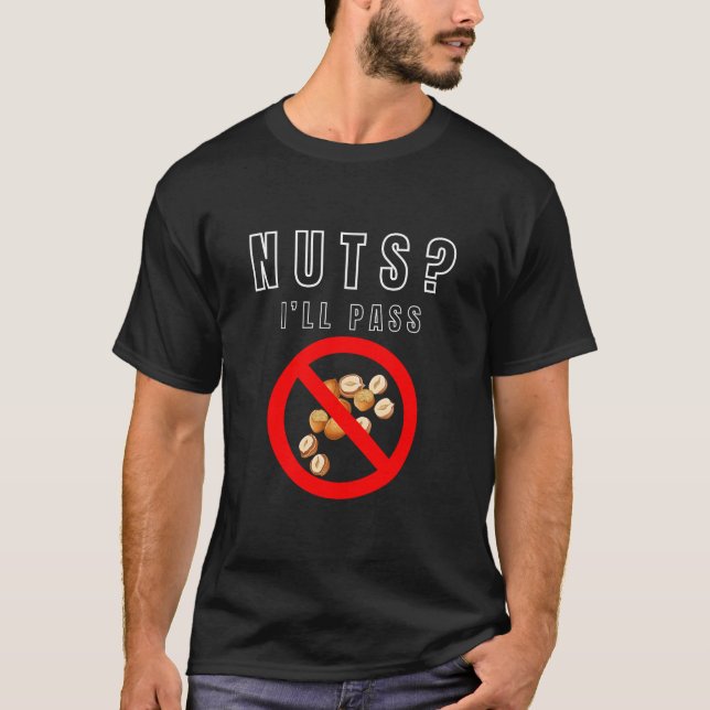 Camiseta para hombres sin nueces permitidas (Anverso)