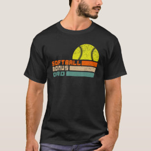 Camiseta para hombres softball bonus dad papá de step