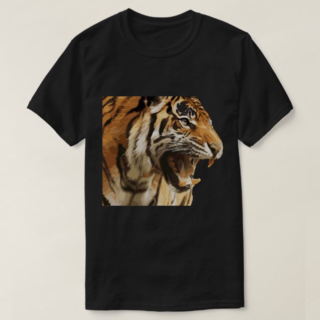 Camiseta para hombres Tiger Big Cat (Diseño del anverso)