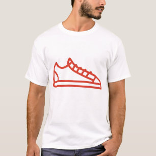 Camiseta para hombres zapatos logo