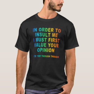 Camiseta Para Insultarme Chiste Arcoiris Sarcástico