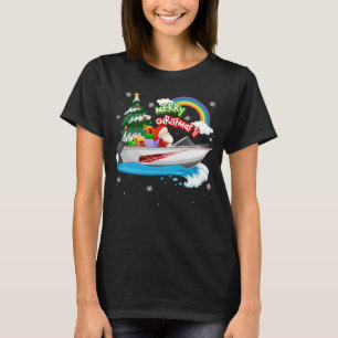 Camiseta Para Ir A Pescar Con Navidades De Amante De La Pes