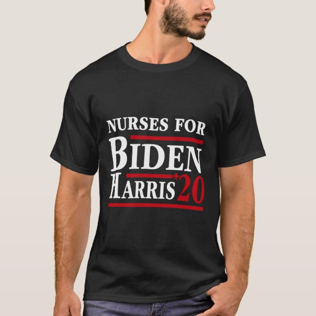 Camiseta Para Joe Biden Kamala Harris 2020 Enfermería Rn's  (Anverso)
