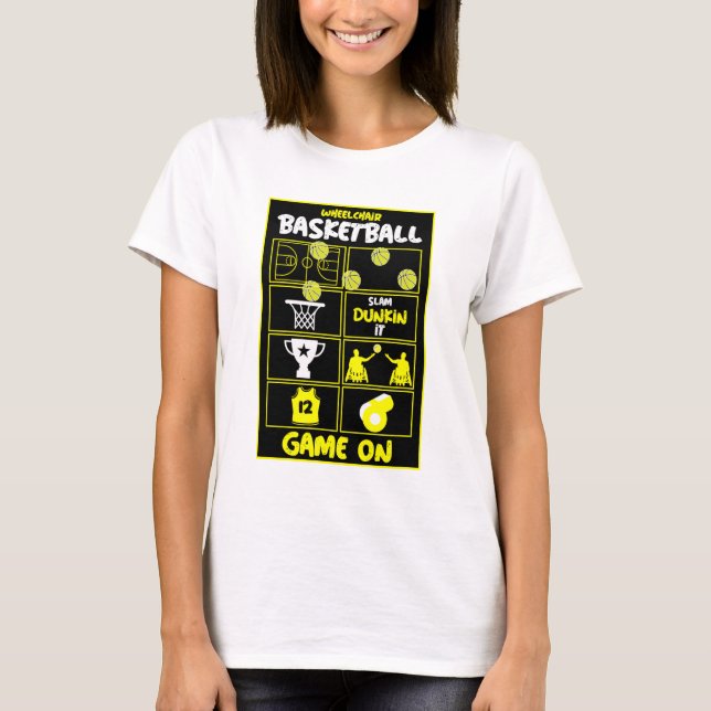 Camiseta para jugadores de baloncesto en silla de  (Anverso)