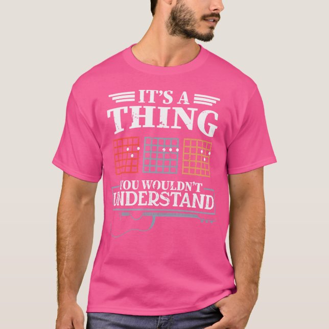 Camiseta Para la acústica de los fans de la música guitaria (Anverso)