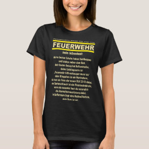 Camiseta para la brigada de bomberos del Rótulo de Fireman