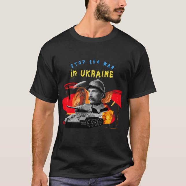 Camiseta para la guerra en Ucrania | I Stand with  (Anverso)