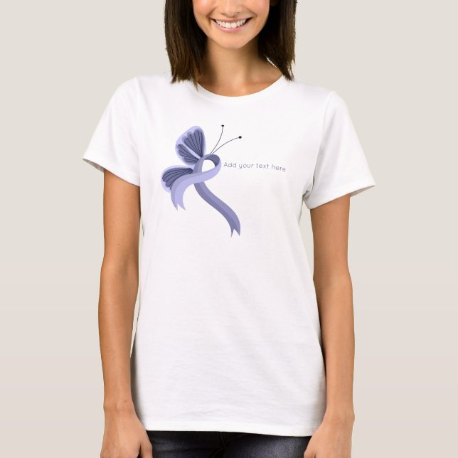 Camiseta para la mariposa de la cinta de sensibili (Anverso)