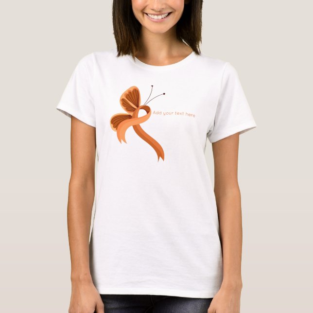 Camiseta para la mariposa de la cinta de sensibili (Anverso)