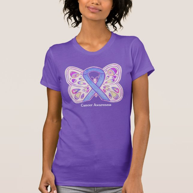 Camiseta para la prevención del cáncer de lavanda  (Anverso)