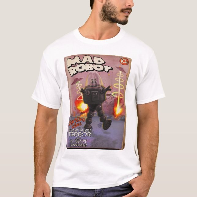 Camiseta para la pulpa del robot mojado (Anverso)
