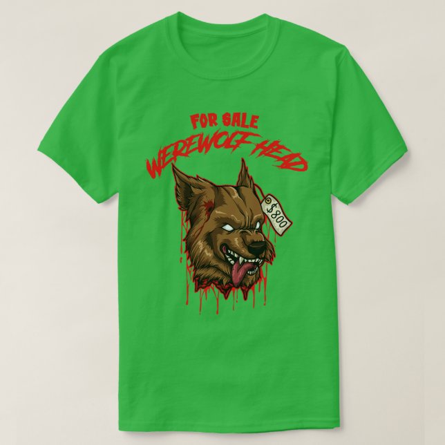 Camiseta Para la venta Werewolf Head Halloween Costume 1 (Diseño del anverso)