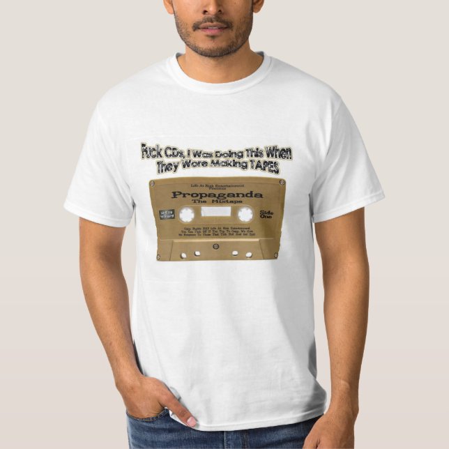 Camiseta Para las cabezas de Hip Hop de la escuela vieja (Anverso)