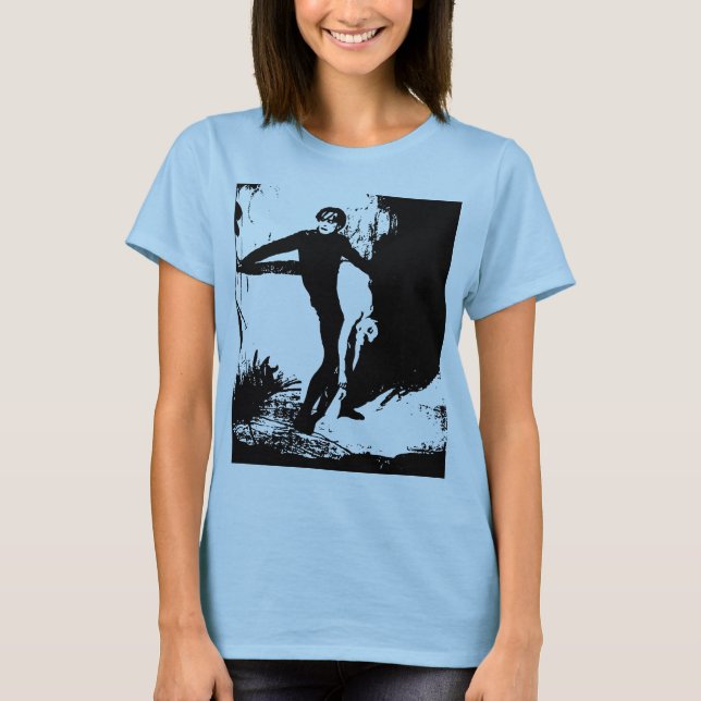 Camiseta para las damas quemadas (fechada) (Anverso)