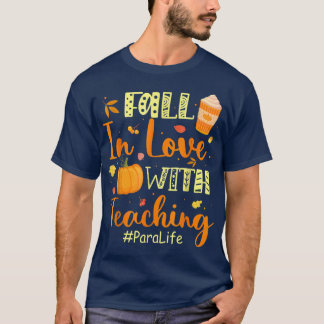 Camiseta Para Life Se Enamoró De Enseñar Vibes De Otoño8