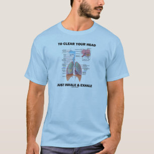 Camiseta Para limpiar tu cabeza sólo respira inhalación y e