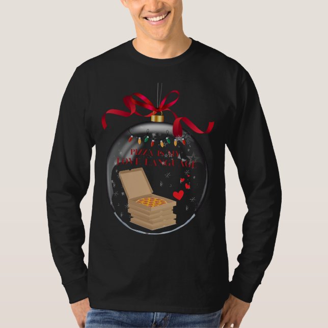 camiseta para los amantes de la pizza (Anverso)