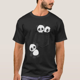 Camiseta Para Los Amantes De Panda Cute Kawaii Bebé Pandas