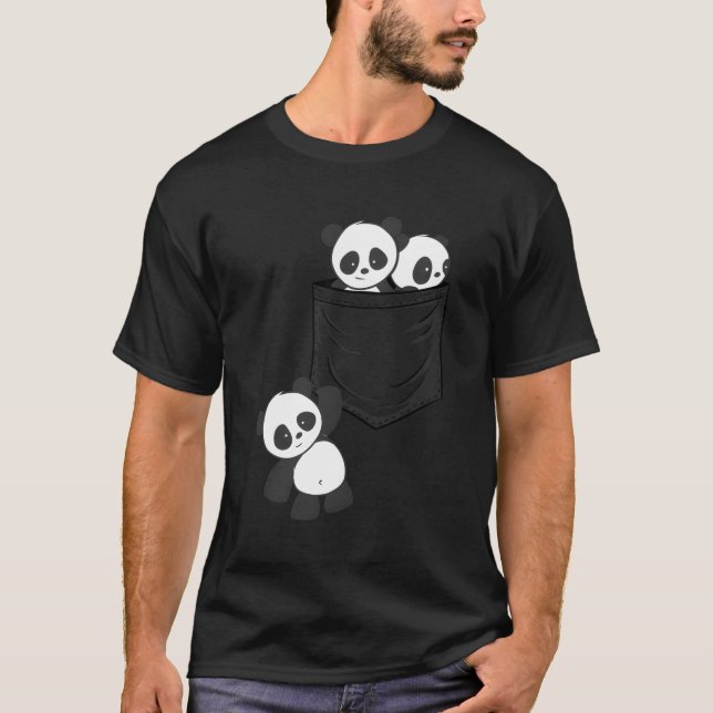 Camiseta Para Los Amantes De Panda Cute Kawaii Bebé Pandas  (Anverso)