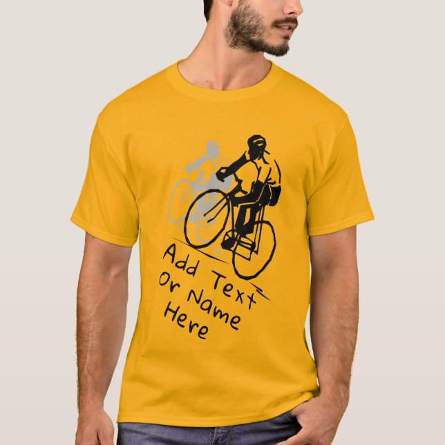 Camiseta Para Los Amantes Del Ciclismo. Personalizar (Anverso)