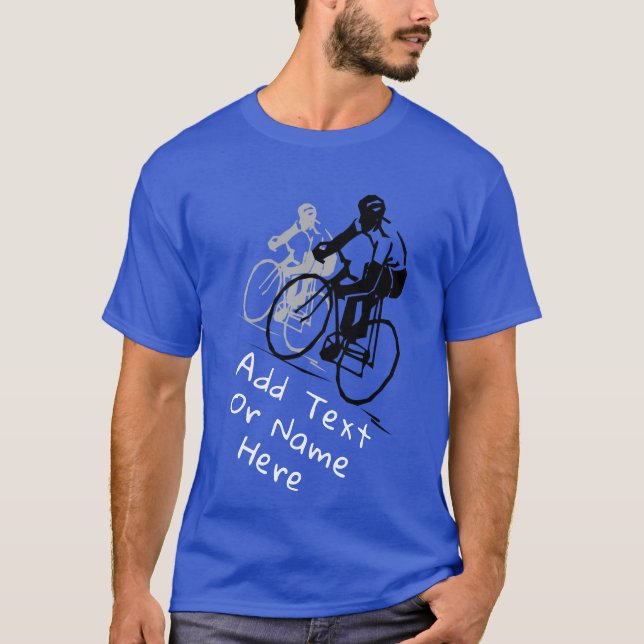 Camiseta Para Los Amantes Del Ciclismo. Personalizar (Anverso)
