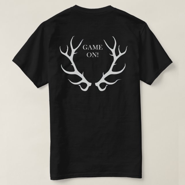 Camiseta Para los cazadores de grandes juegos (Reverso del diseño)