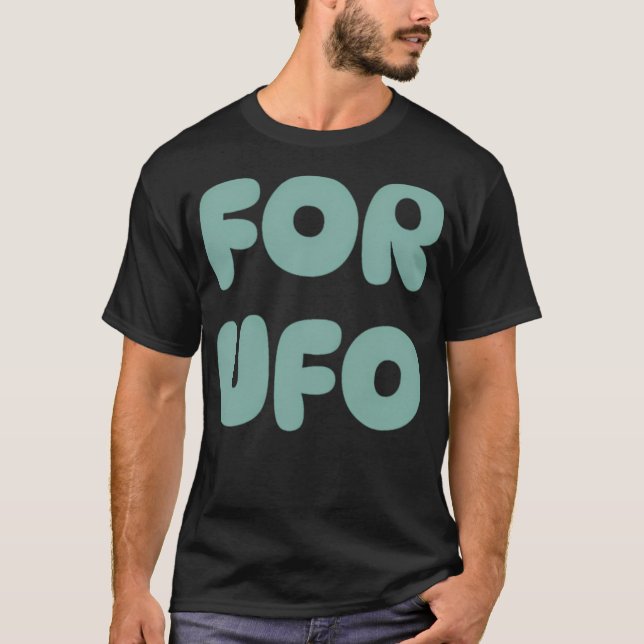 Camiseta Para Los Entusiastas De La Ufo. (Anverso)