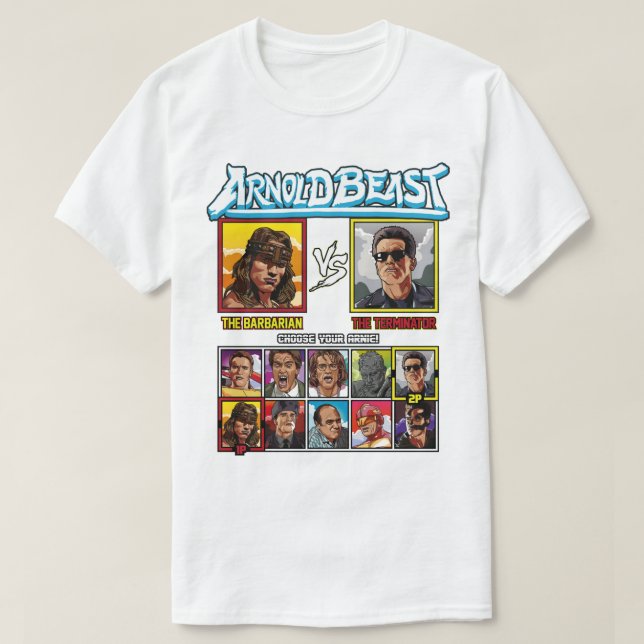 Camiseta Para Los Hombres Las Mujeres Arnold Beast Llegar A (Diseño del anverso)