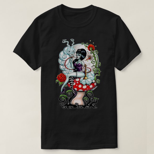 Camiseta Para los hombres mujeres Alicia en tierra zombie - (Diseño del anverso)