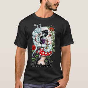 Camiseta Para los hombres mujeres Alicia en tierra zombie -