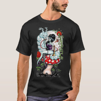 Camiseta Para los hombres mujeres Alicia en tierra zombie -