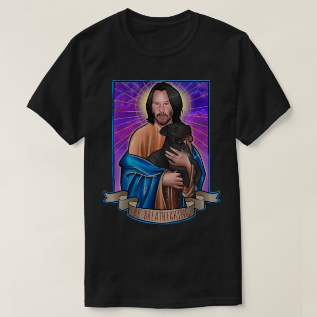 Camiseta Para Los Hombres Mujeres Keanu El Arte Conserva Lo (Diseño del anverso)