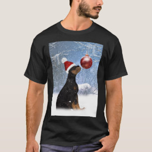 Camiseta para los hombres - Rottweil del invierno