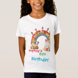 Camiseta Para los niños de cumpleaños Fiesta de niños Flora
