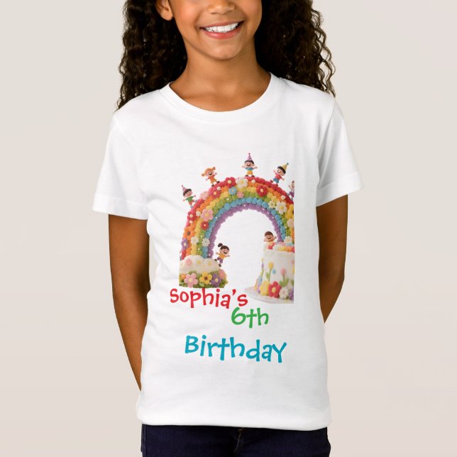 Camiseta Para los niños de cumpleaños Fiesta de niños Flora (Anverso)