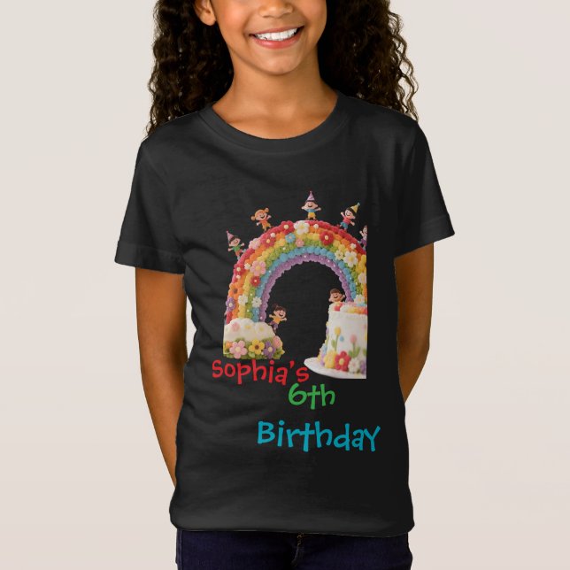 Camiseta Para los niños de cumpleaños Fiesta de niños Flora (Anverso)