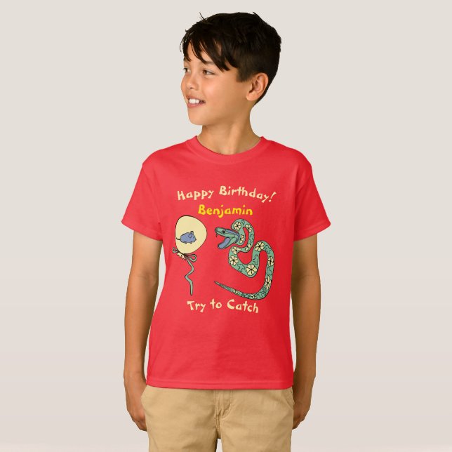 Camiseta Para los niños T-Shirt Feliz cumpleaños 2025 (Anverso completo)