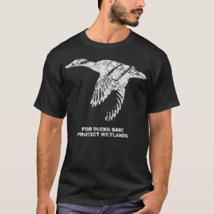 Camiseta Para los pantanos de protección de pavos (blancos)