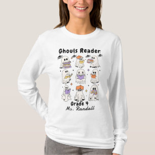 Camiseta para maestros de libros de lectores de Ha