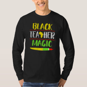 Camiseta Para Maestros Magia de Profesores Negros Historia 