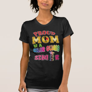 Camiseta para mamá de senior de Color Guard Clase 