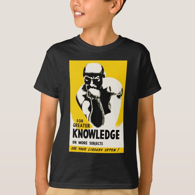 Camiseta Para mayor conocimiento (Anverso)