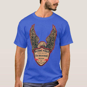 Camiseta Para Meskwaki Nativo Estadounidense Nació Libertad