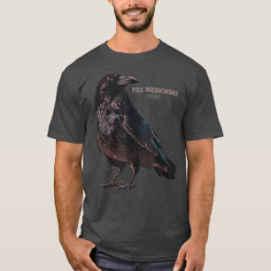 Camiseta Para Meskwaki Tribu india americana Raven indígena