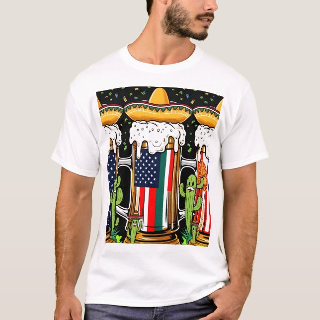 CAMISETA PARA MEXICANOS QUE VIVEN EN EEUU (Anverso)