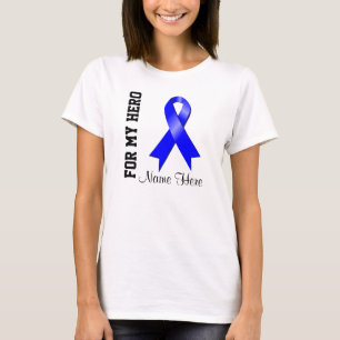 Camiseta Para mi cinta azul de la conciencia del héroe